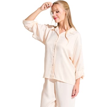 Pyjama-sets Lisca PARIS Top pyjamashirt lange mouwen
