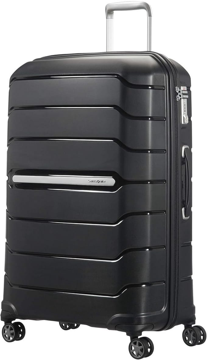 Uitbreidbare Spinner Koffer 75 cm met TSA-slot - Zwart