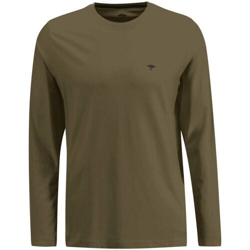 Fynch-Hatton Crew Neck Longsleeve T-Shirt Deep Forest / male