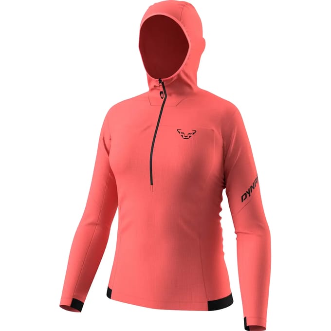 Dames sweatshirt met 1/2 rits en capuchon Dynafit Traverse Sun