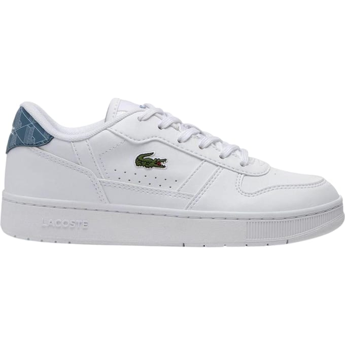 Lacoste Kinder/Kinder T-Clip Set Leren Trainers (Wit/blauw)
