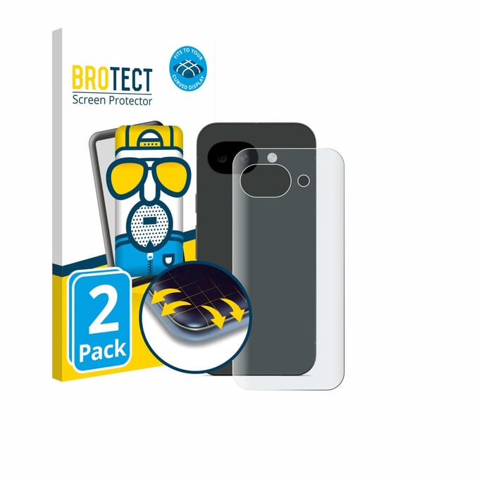 BROTECT - Screenprotector voor Google Pixel 10a (Achterkant) - Folie Beschermfolie matte volledig dekking 2 Stuks