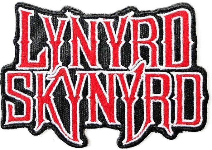 Lynyrd Skynyrd - Logo Patch - Rood/Zwart