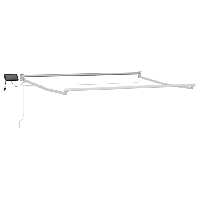 vidaXL - Elektrisch - Uittrekbaar - Markies - Frame - Wit - 3,5 - x - 2 - m - Aluminium