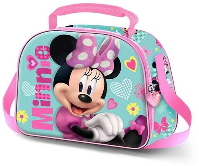 Karactermania - Disney - Miney Mouse - 3D Thermische Lunchtas met Trolley bevestiging - Snack - Pink