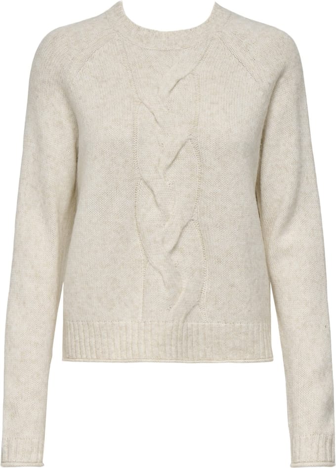 Jacqueline de Yong Trui Jdysusanna L/s O-neck Raglan Pull K 15351909 Whitecap Gray/melange Dames Maat - XL