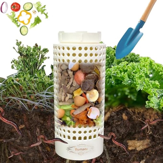 Compacte Vermicomposting Bak voor Tuin - Ideal voor Organisch Afval