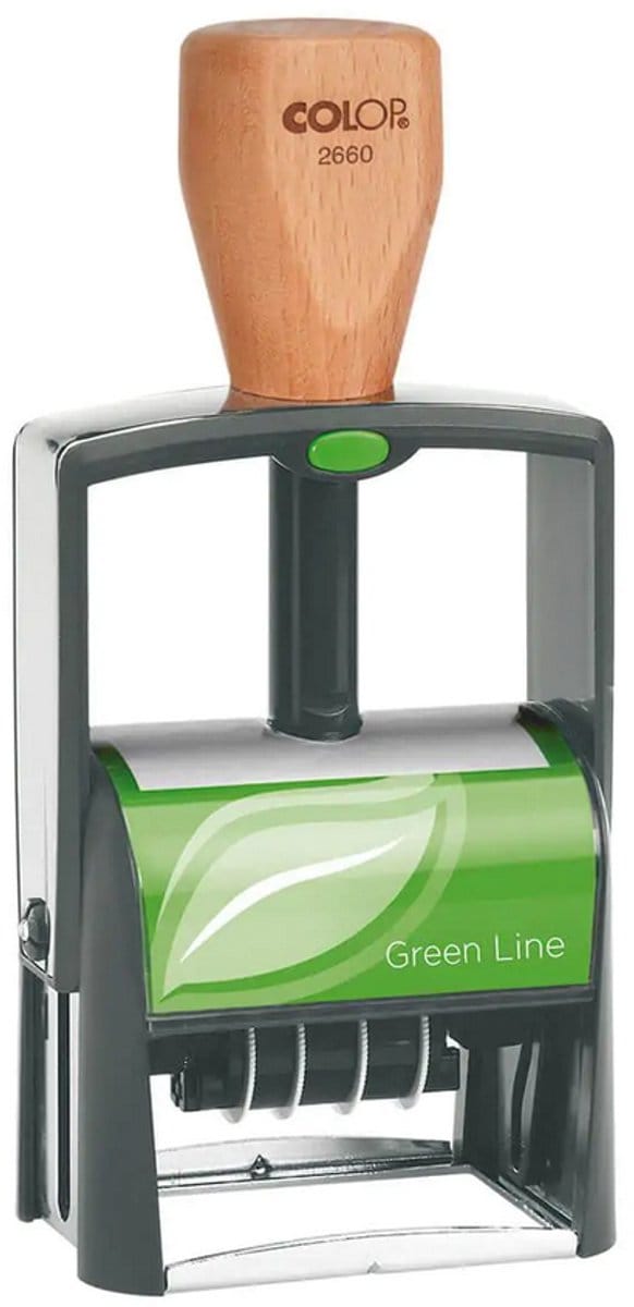 Datumstempel Classic 2660 Groen, zesstregig