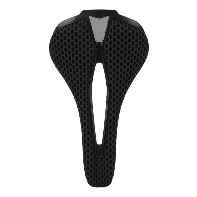 3D Geprint Fietszadel Hol Ademend Lichtgewicht Fietszitkussen Schokabsorberend voor Racefiets black