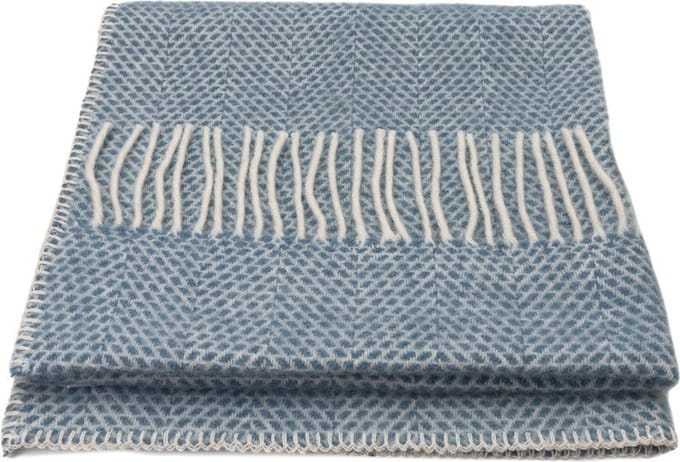 WOOOL Luxury Babydekentje - BEEHIVE (Petrol) - 68x73cm - 100% Lamswol