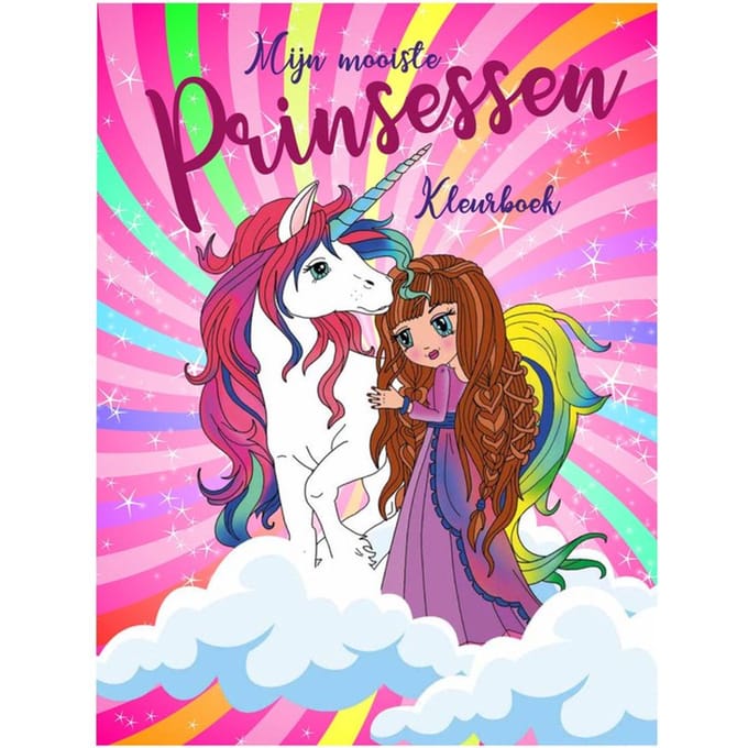 Mondikaarten My Most Beautiful Princesses Coloring Book 96pages.