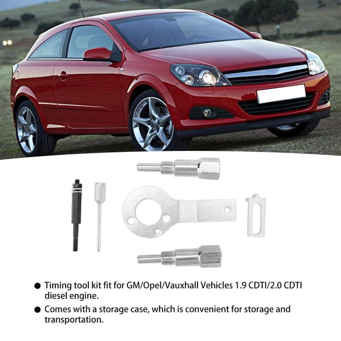 Kit d'outils de verrouillage de synchronisation de vilebrequin adapté au moteur diesel GM Opel Vauxhall 1.92.0 CDTI red