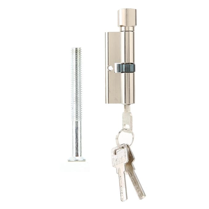 70mm Aluminiumlegering Veiligheid Huisdeurslotcilinder met 3 Sleutels white