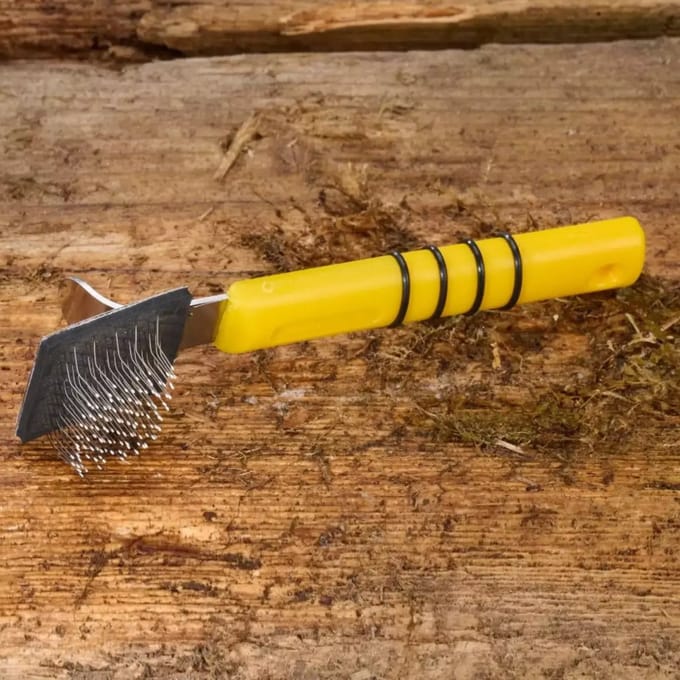 Mars Coat-King Flexibele vachtborstel – ontwart klitten en flufft vacht – 4x4 cm werkoppervlak