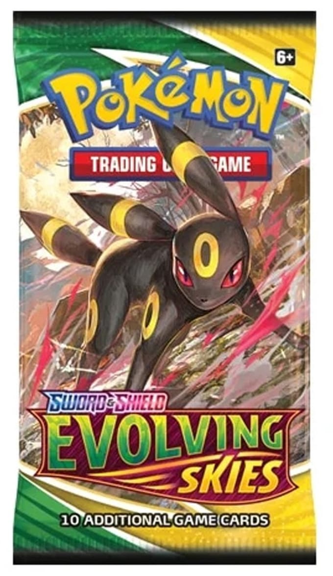 TCG Pokémon Sword & Shield Evolving Skies 1 Booster Pack Orginele Pokémon Kaarten