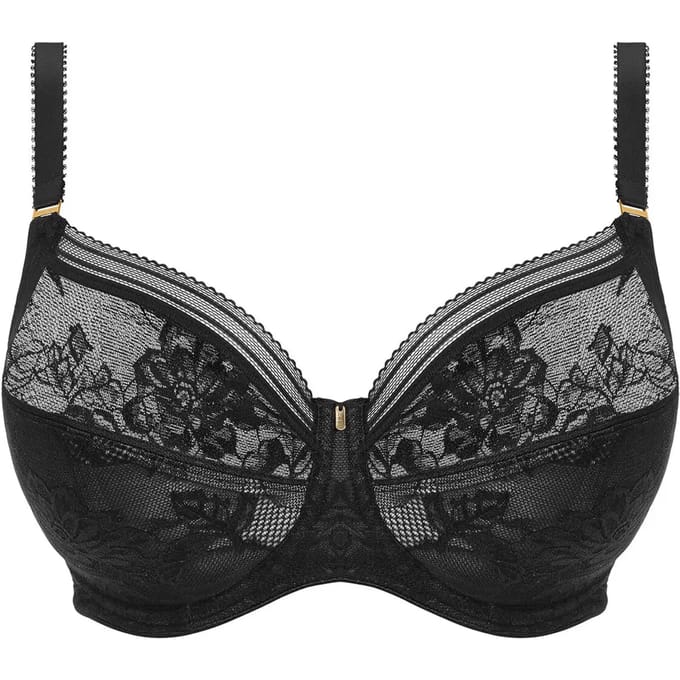 Fantasie FUSION LACE UW SIDE SUPPORT BRA Dames Beha - Black - Maat 85F