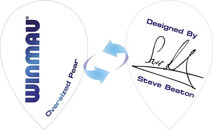 Winmau Steve Beaton Pear White - Dart Flights