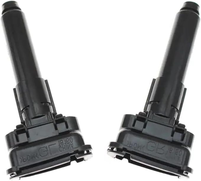 Koplamp Was Pomp - Sproeier Pomp - Auto Onderhoud - Duurzaam ABS Plastic - Set van 2 - Zwart