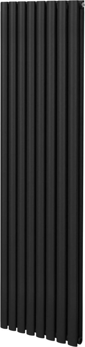 Ovale kolomradiator - zwart - 1800mm x 480mm - 8 kolommen