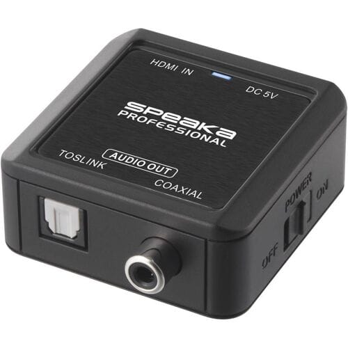 SpeaKa Professional Audio Converter [HDMI - Coaxiaal, Toslink]