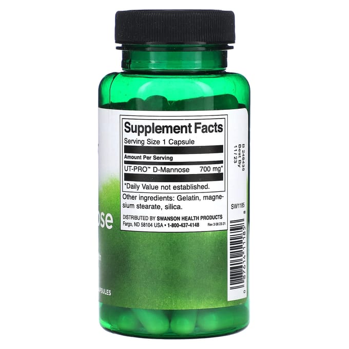 D-Mannose, 700Mg, 60 Capsules