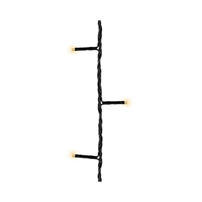 LED basic lights zwart/warm wit L.300cm
