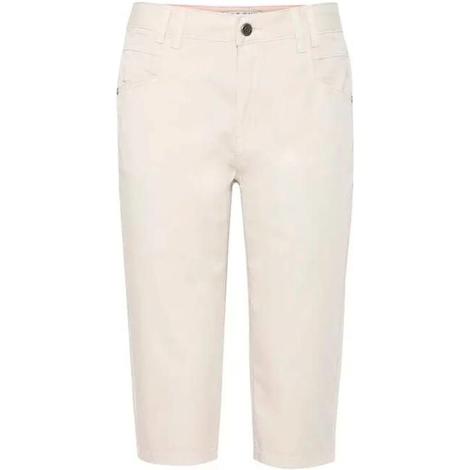 Hoge taille straight capri jeans voor vrouwen Pulz Jeans Evelyn