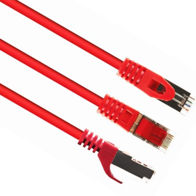 Gembird - 0,5 m rode Cat.6 FTP Ethernet-netwerkkabel PP6-0,5M/R