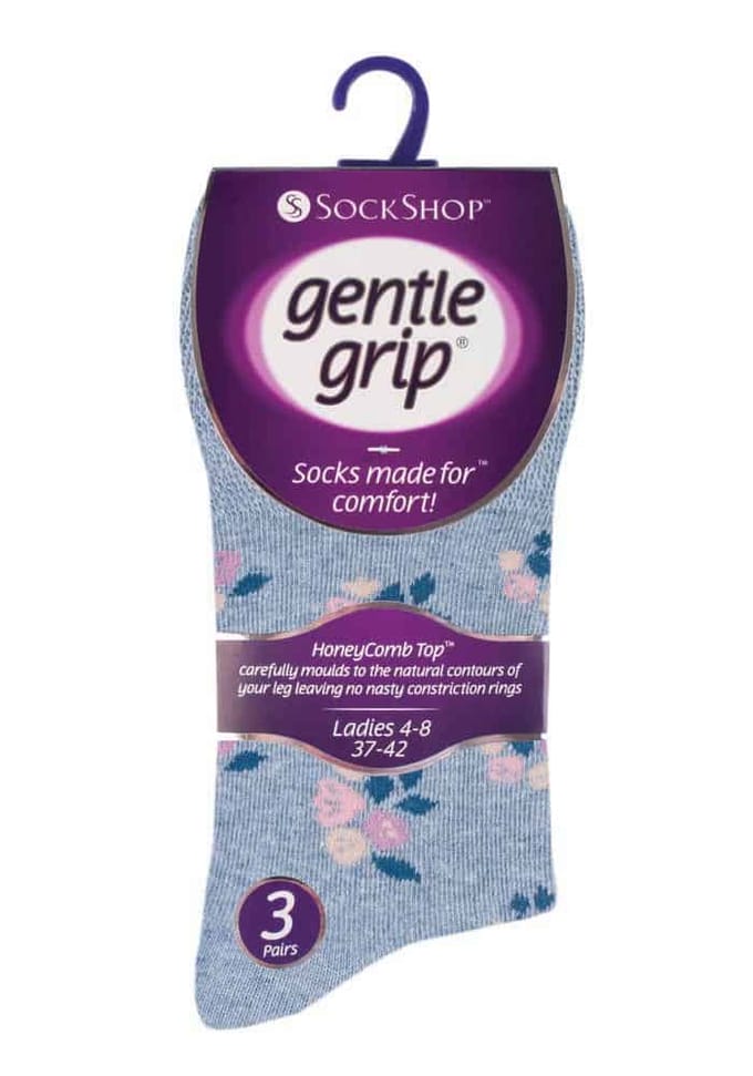 6 paar sokken zonder elastiek damessokken met zachte grip - GG139