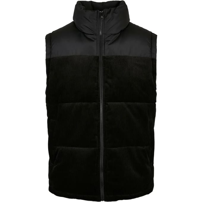Urban Classics Cord Vest Black Taglia: M | Giacche senza maniche Outlet | Uomo | Nero