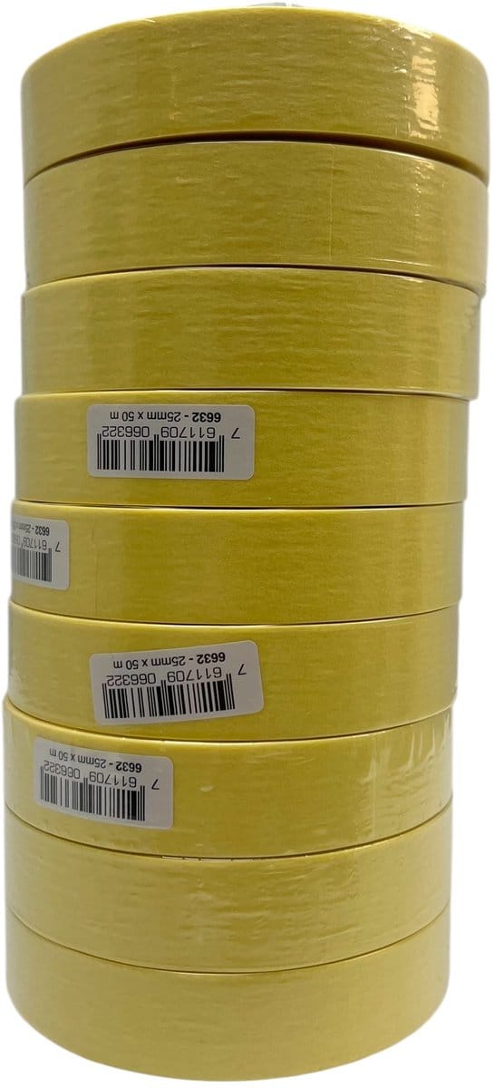 Permafix 124 PRO Pak met 9 Rollen Afplaktape 25 mm x 50 Mtr.