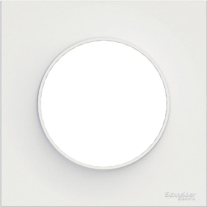 Schneider Electric ODACE Afdekplaat 85x85 mm - 1 Positie - Wit