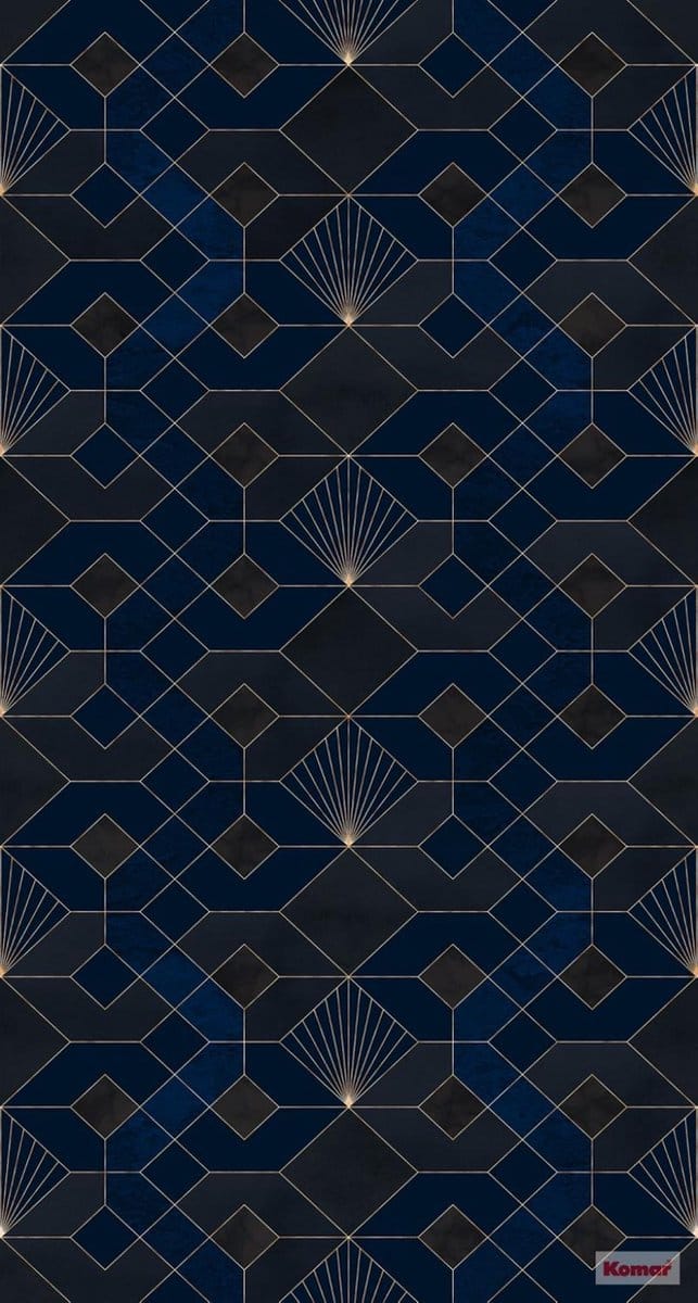 Coquilles Fotobehang Nuit - Blauw - 2,80m X 150cm