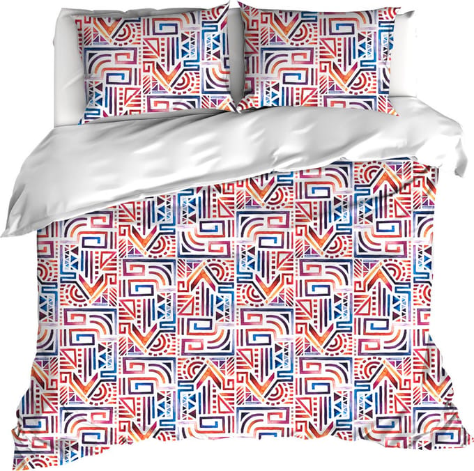 De Witte Lietaer Dekbedovertrek Maya, Lychee - 200 x 200/220 - Katoen Percal