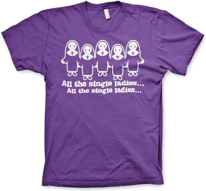 Hybris All The Single Ladies... T-shirt paars