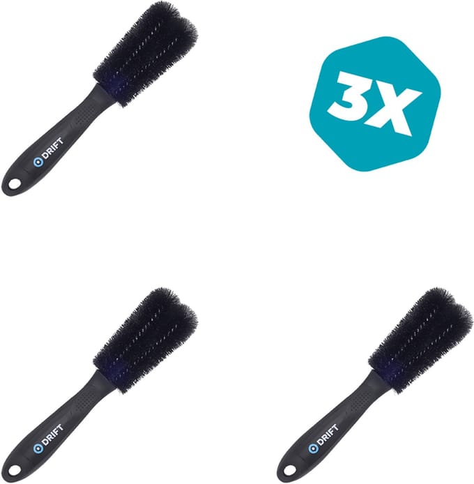 3 × Tweepuntsborstel - Two Prong Brush - Dubbel Borstel - Spakenborstel