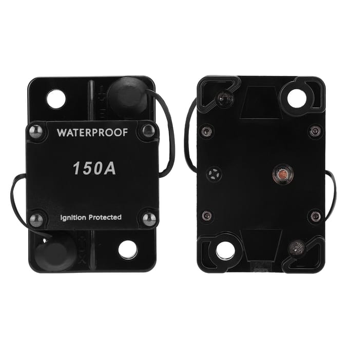 Disjoncteur Porte-fusible à réarmement automatique Étanche Interrupteur automatique DC12?24V HT?608150A black