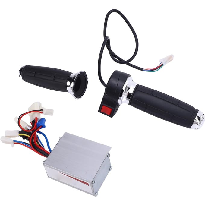Elektrische Scooter Elektrische Draaigashendel met Controller Aluminiumlegering 3 Snelheden Gasklepregeling black