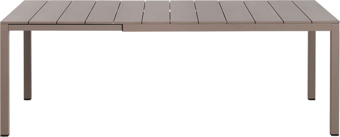 Nardi Rio Alu Uitschuifbare tafel 140 cm - tortora