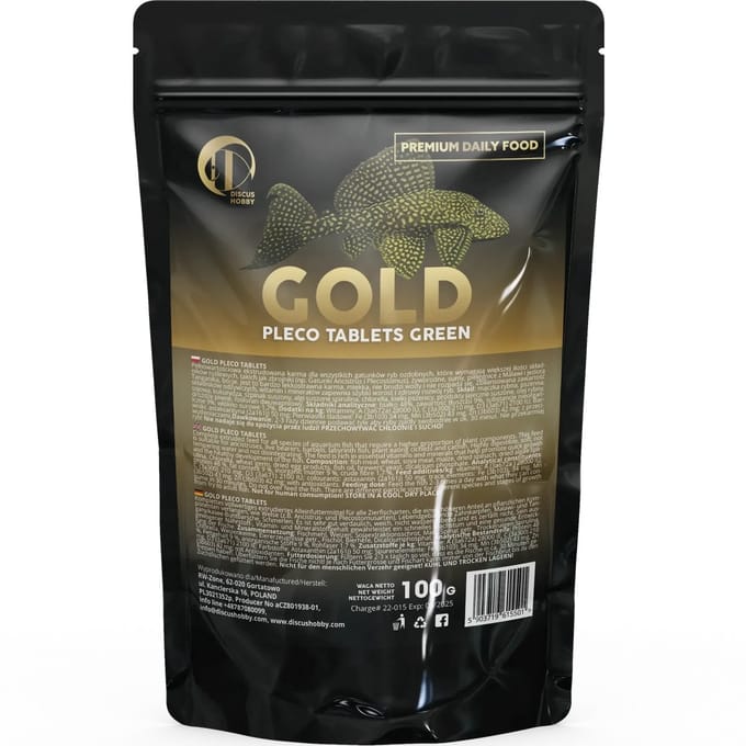 Premium Daily Food Gold - Pleco Tablets Green 200 gram