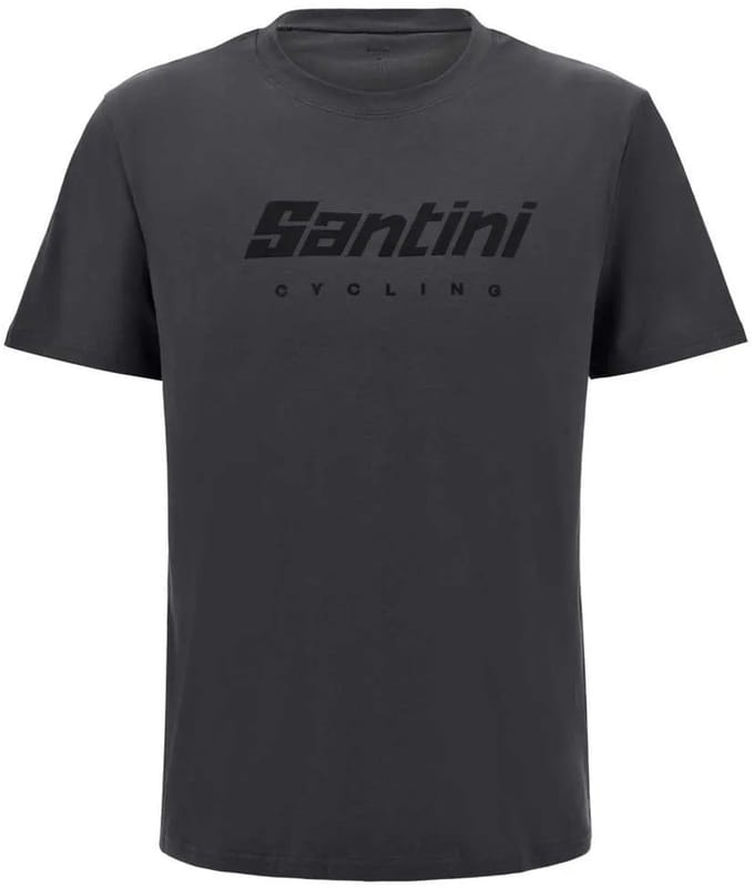 Santini Logo T-shirt Met Korte Mouwen Grijs XS