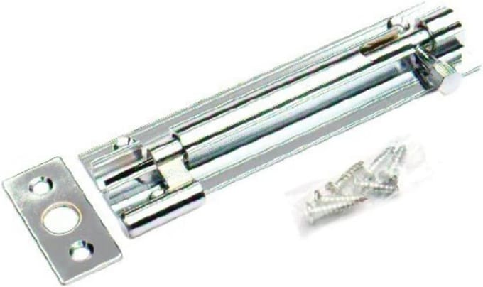 Geprofileerde Deurbel Messing 50mm Gebogen - Set van 2
