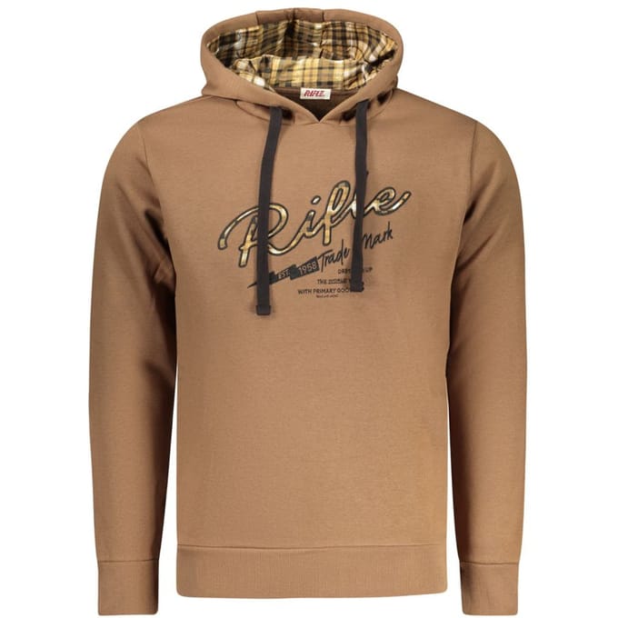 Rifle Marrone Katoenen Heren Sweatshirt