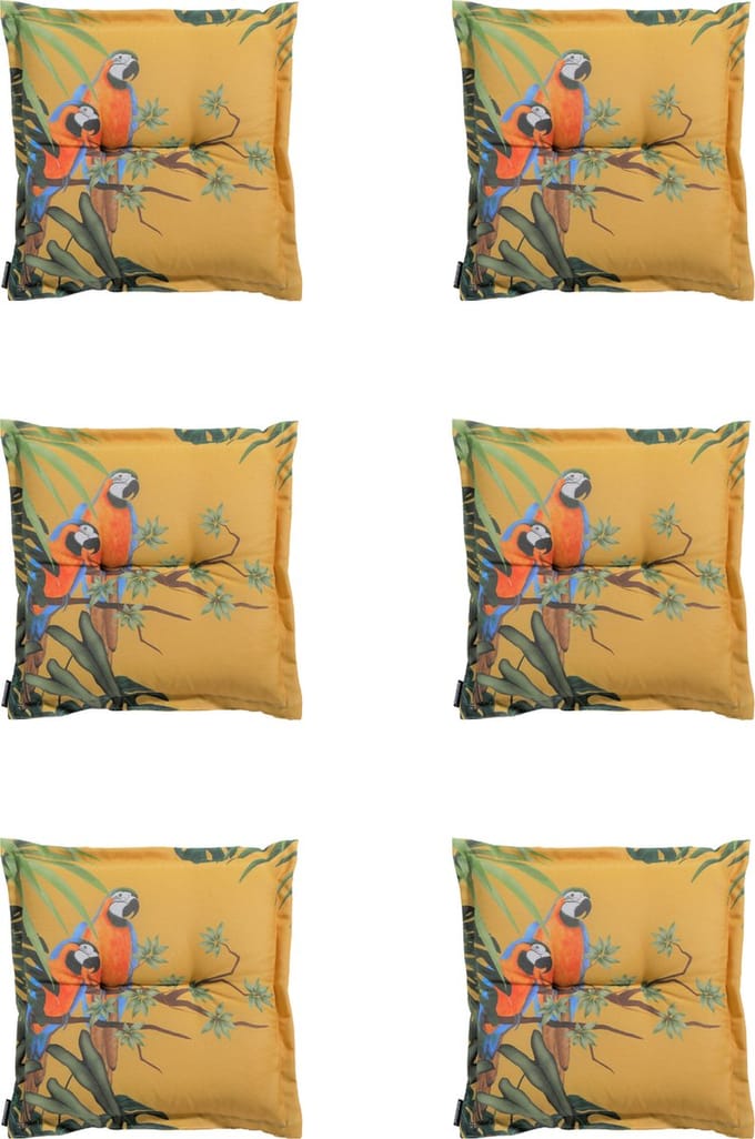 Madison - Zitkussens - Universeel - 6 stuks - 50x50cm - Riff - Yellow
