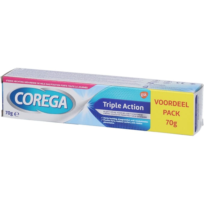 Corega Kleefcrème Triple Action - 70 gram