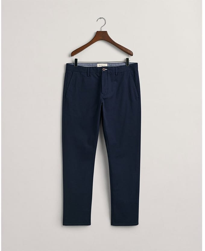 Gant Slim Chinos Chino Broek Blauw 36 / 34 Man