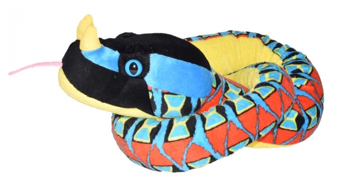 Wild Republic Knuffel Neushoorn Pofadder 137 Cm Zwart/blauw