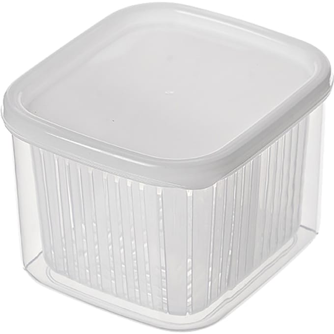 Keuken Product Groente Fruit Opbergcontainer 2 Compartimenten Koelkast Opbergorganizer voor Ui transparant