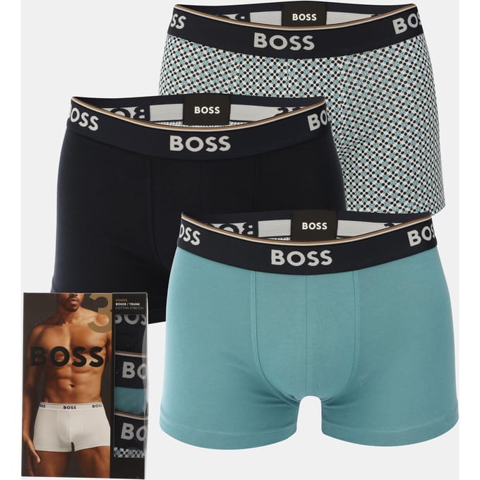 Heren Boss 3-pack Power Design Trunks in Multi kleur