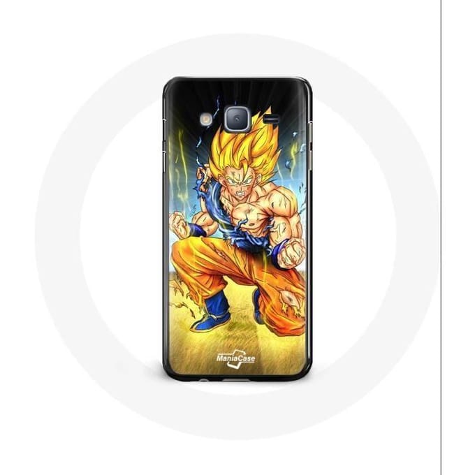 Coque pour Samsung Galaxy J7 Son goku dragon ball corps enervé